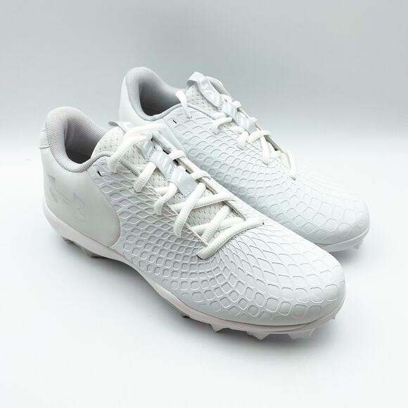 Under Armour Womens Glyde 2.0 RM Field Shoes US 7.5B EU 38.5 White Silver EUC - Picture 5 of 13